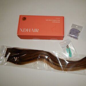 XDHair Invis Edge 20" Tape in Extensions 20pc Balayage Chocolate Brown to Blonde